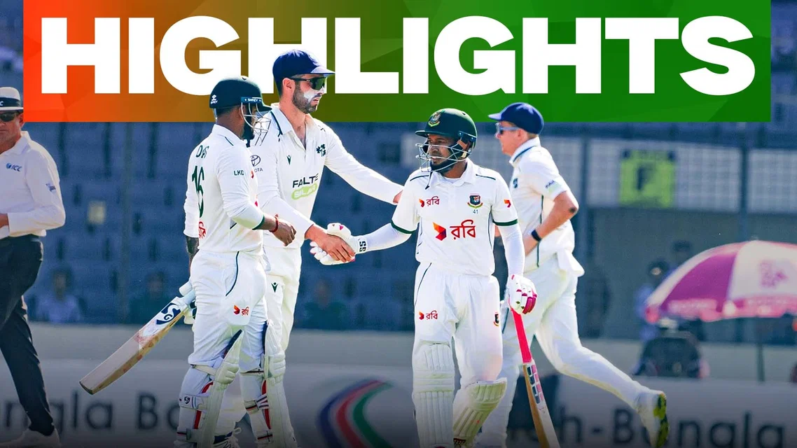 Ireland trail by Bangladesh 378 runs | 2nd Test, Day 2 Highlights
