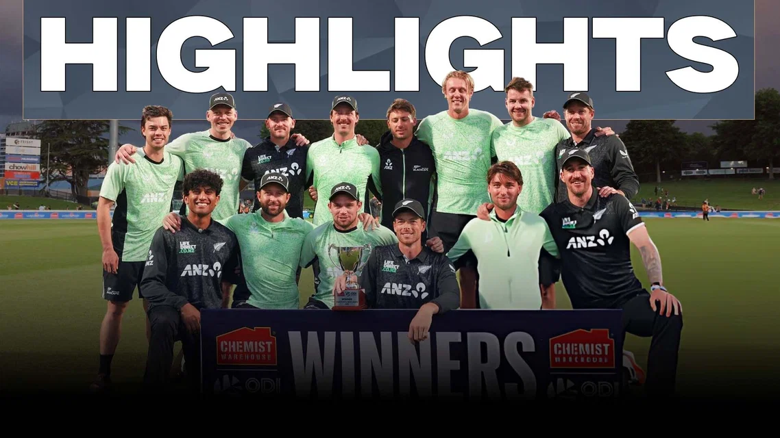New Zealand beat West Indies by 4 wickets | 3rd ODI Highlights