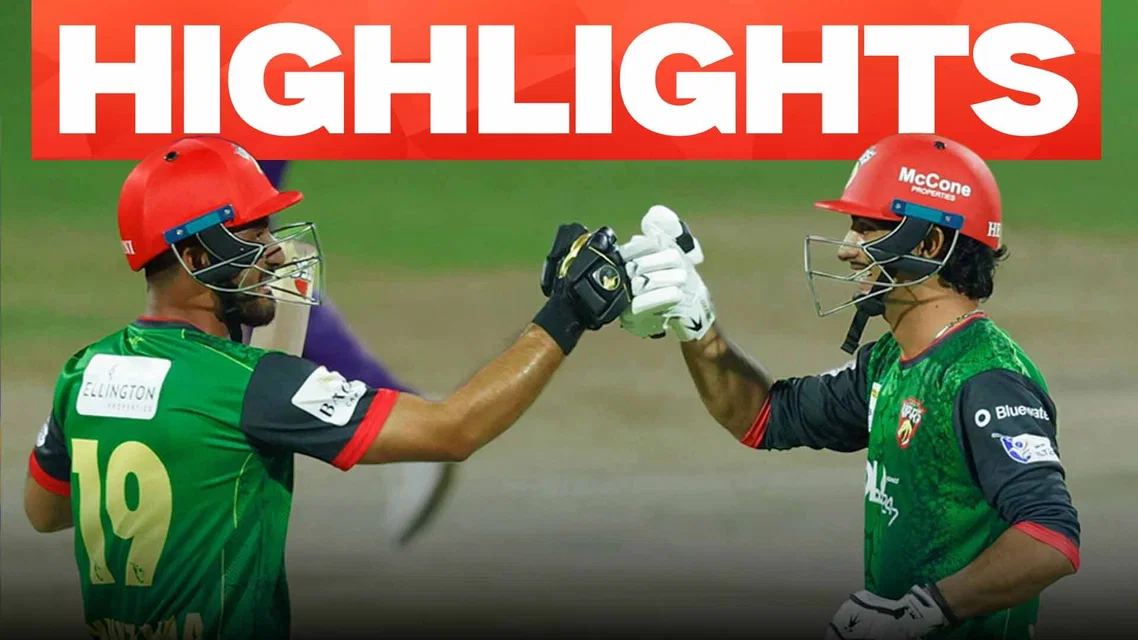 Desert Vipers beat Abu Dhabi Knight Riders by 2 wickets | Match 4 Highlights