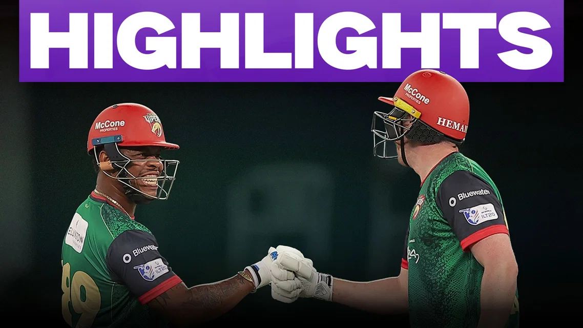 Desert Vipers beat Gulf Giants in Super Over | Match 8 Highlights