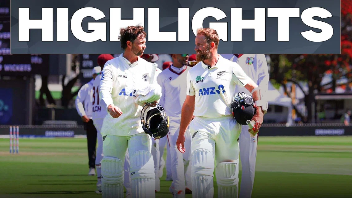 New Zealand beat West Indies by 9 wickets | 2nd Test Full Highlights