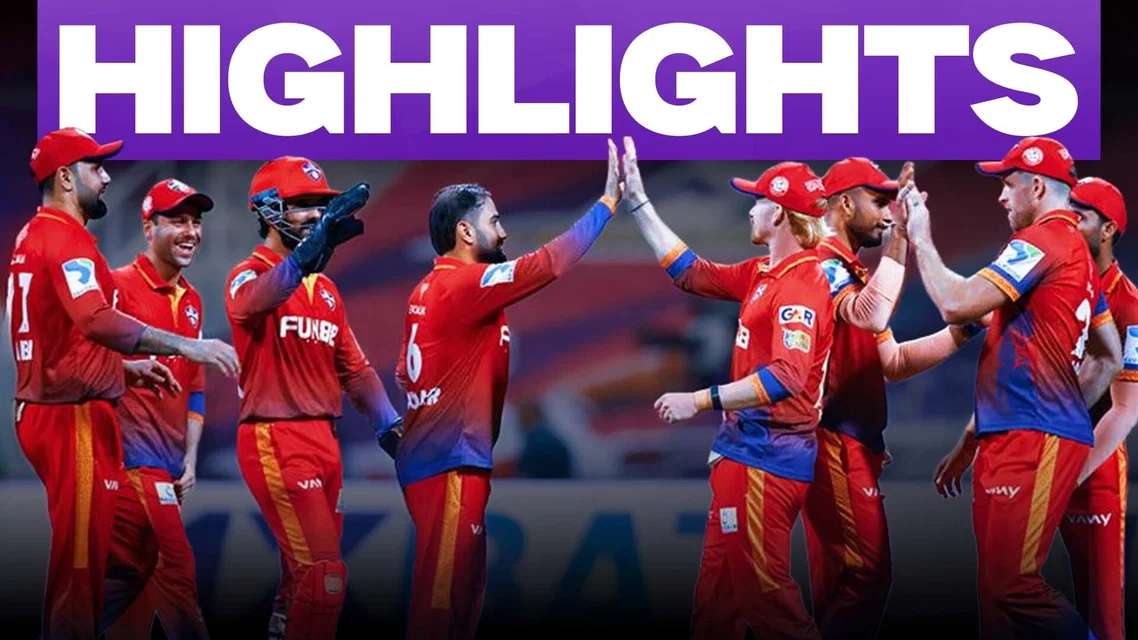 Dubai Capitals beat Abu Dhabi Knight Riders by 9 runs | Match 13 Highlights