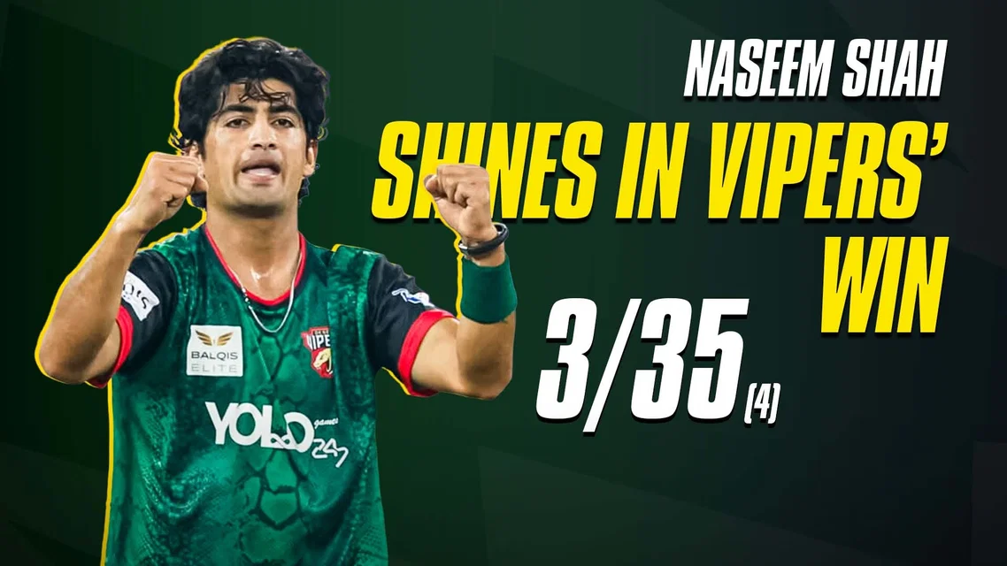 Naseem shines in the last league game of the Vipers | Highlights