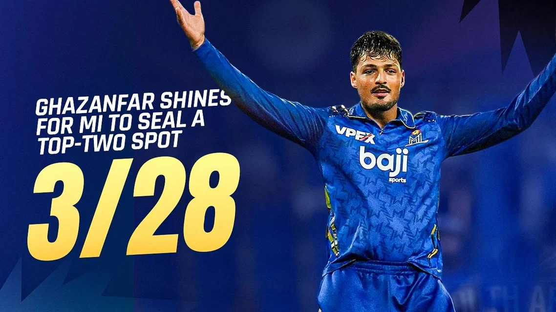 Ghazanfar shines to push MI into Qualifier 1 | Highlights