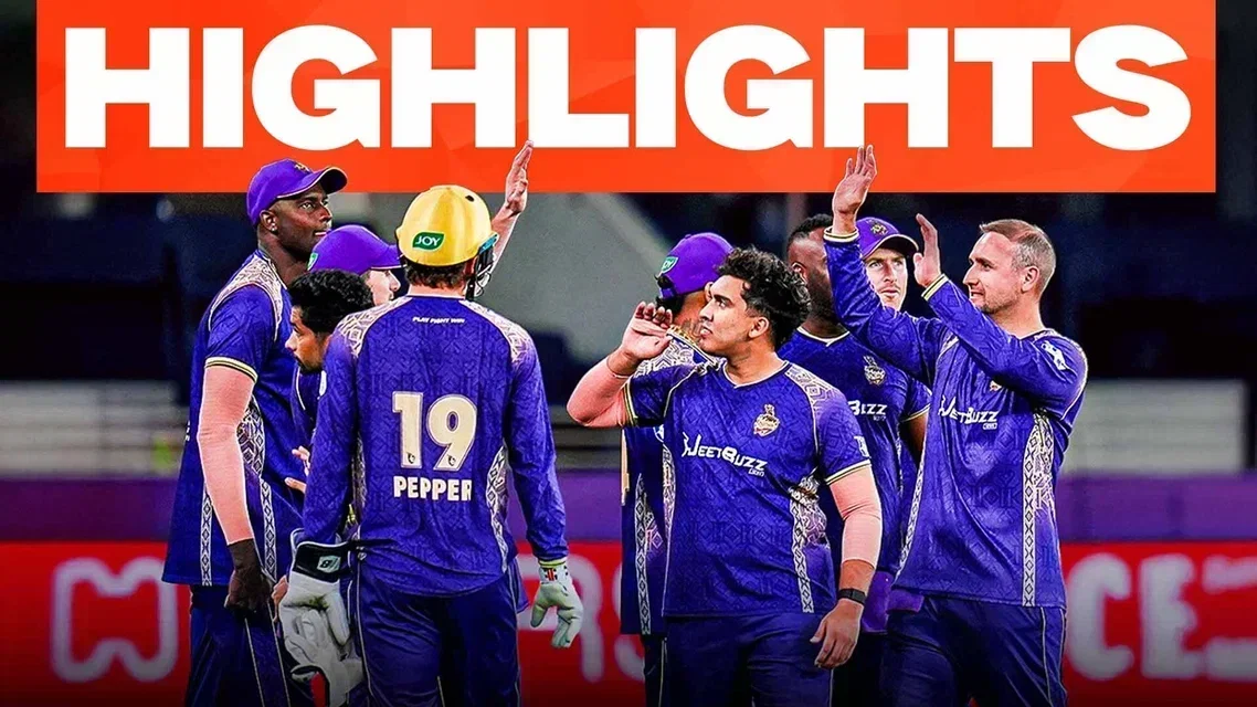 Abu Dhabi Knight Riders beat Dubai Capitals by 50 runs | Eliminator Highlights