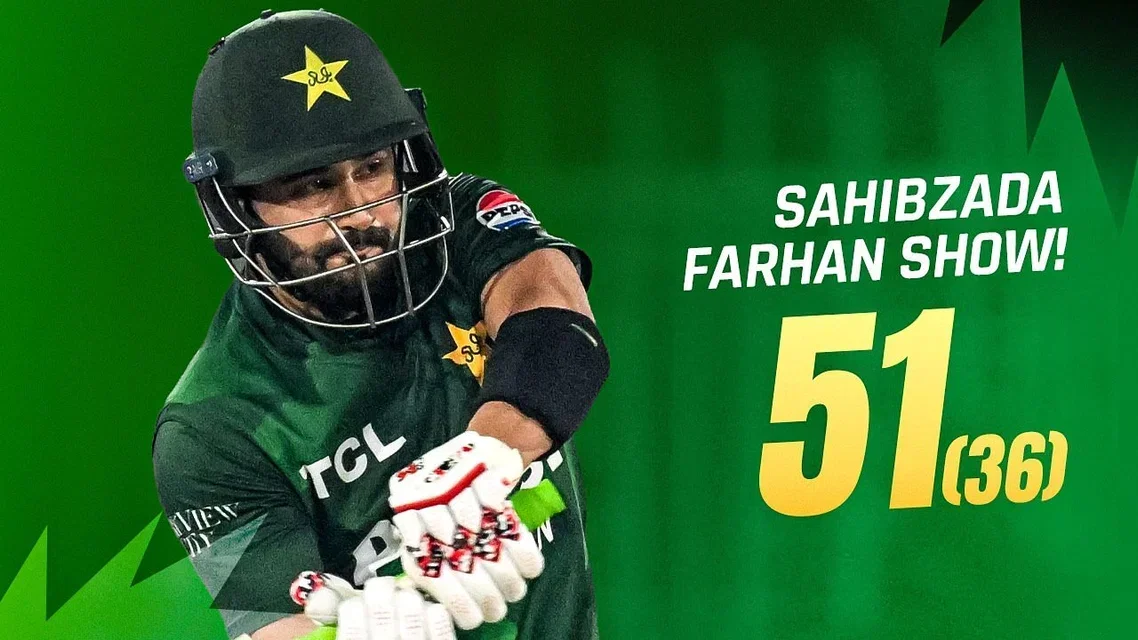 Sahibzada Farhan guides Pakistan home in opener | Highlights