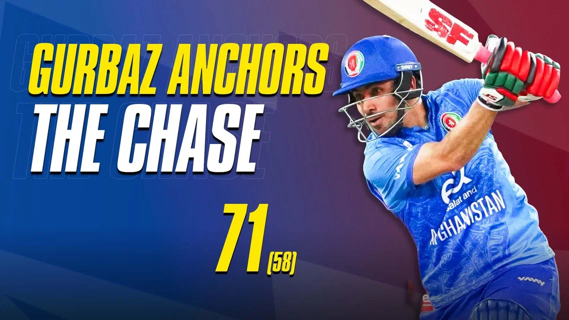 Gurbaz’s classy 73 under pressure vs WI | Highlights