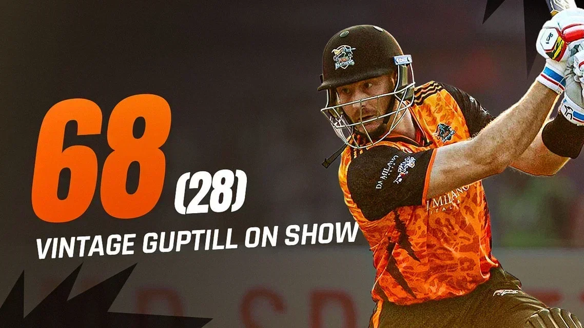 Guptill rolls back the years with a classic half-century | Highlights