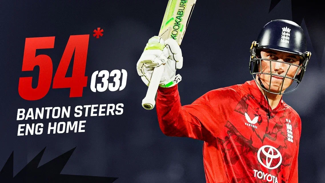 Tom Banton’s unbeaten 54 lights up England’s chase | Highlights