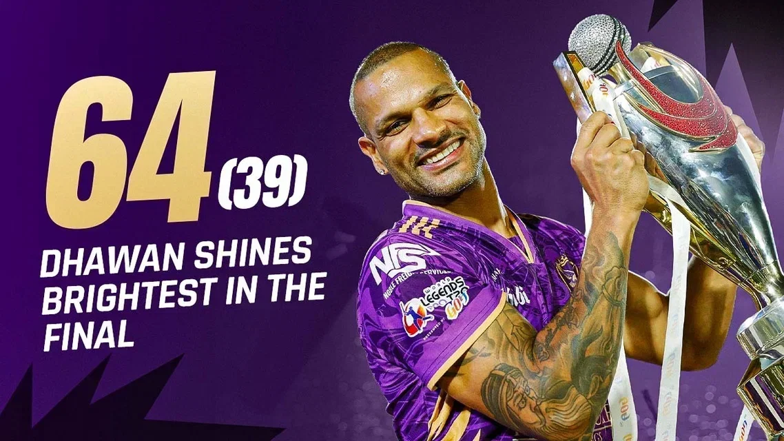 Shikhar Dhawan stepped up with a brilliant 64 in the final | Highlights