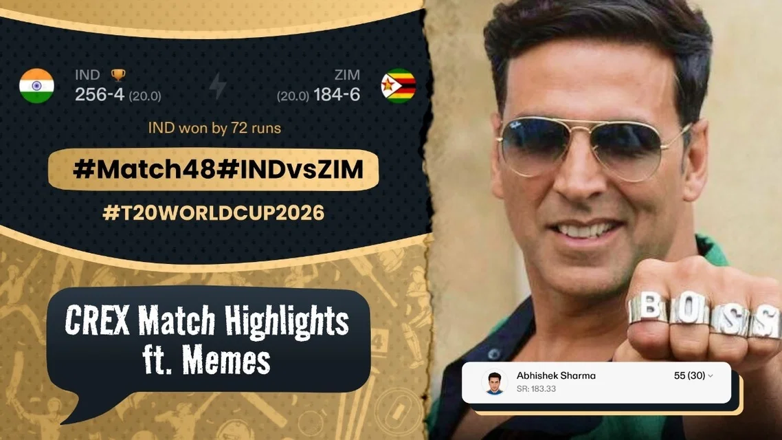 India in Beast Mode, ZIM in Airplane Mode | IND vs ZIM Meme review