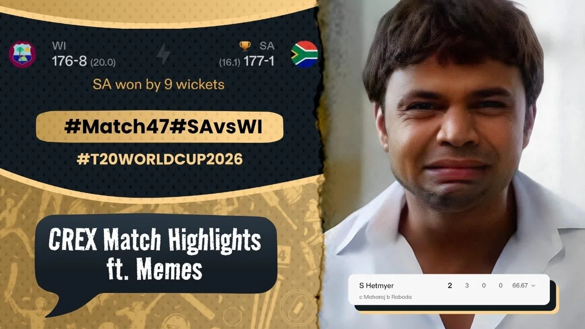 SA hammer WI in Ahmedabad, keeping IND in contention | Meme Review