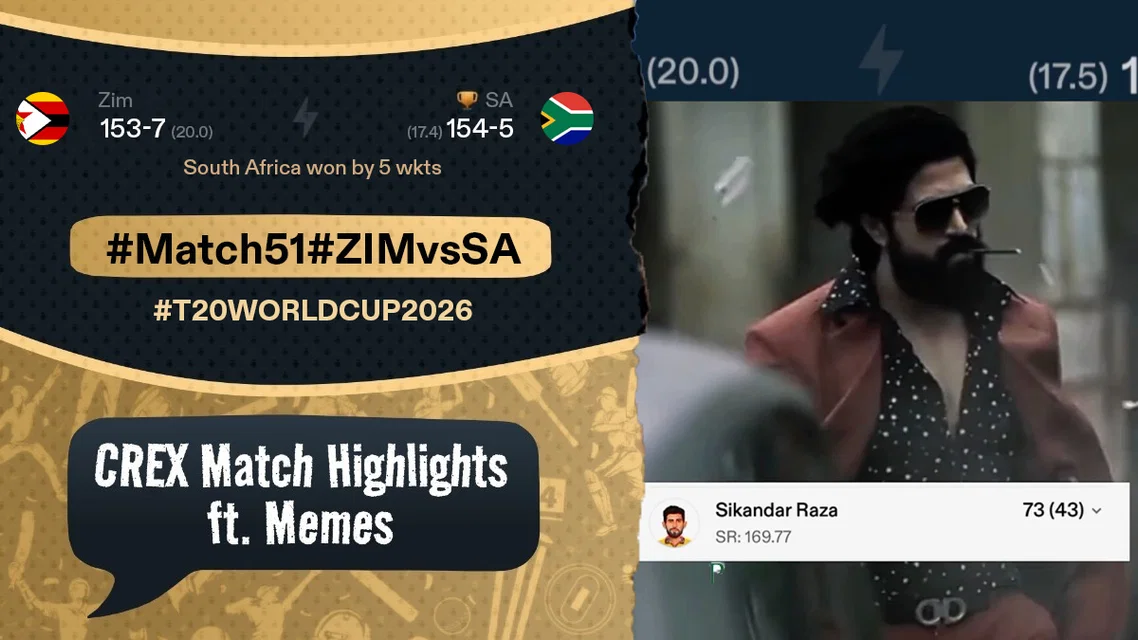 Proteas on Turbo Mode, ZIM in Survival Mode | SA vs ZIM Meme Review