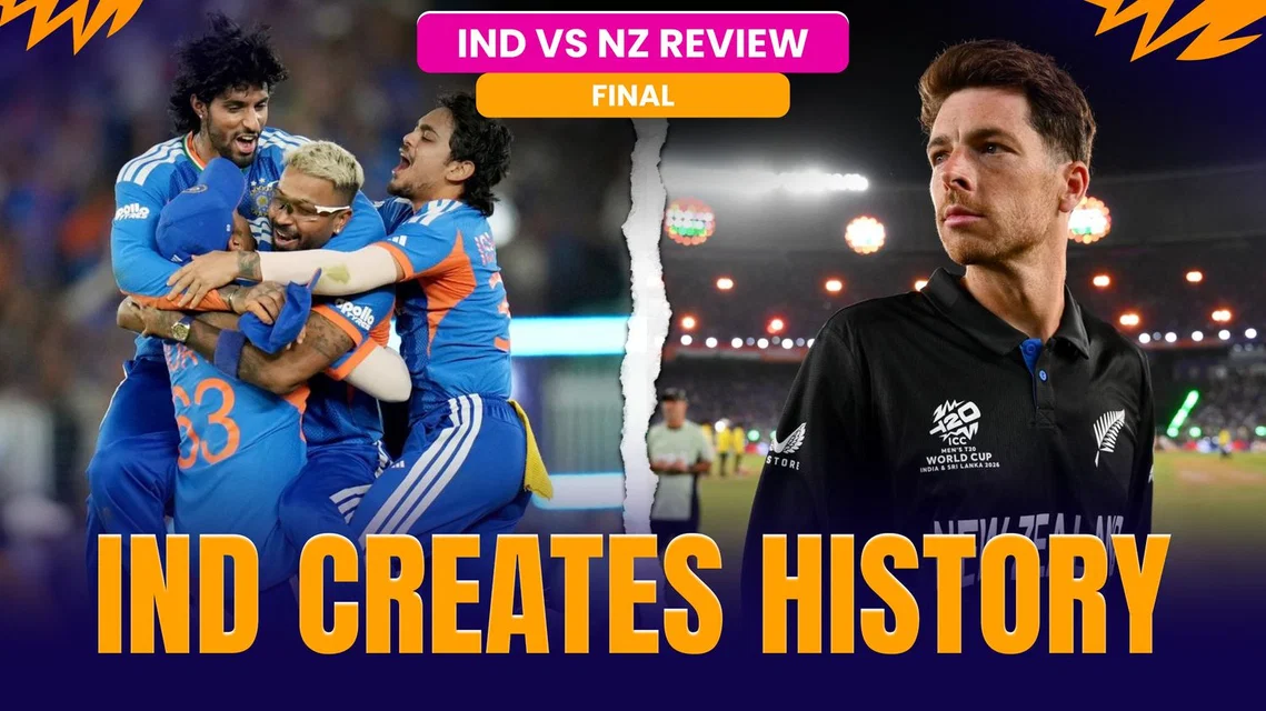 India crush New Zealand to secure a historic third T20 World Cup title | Review