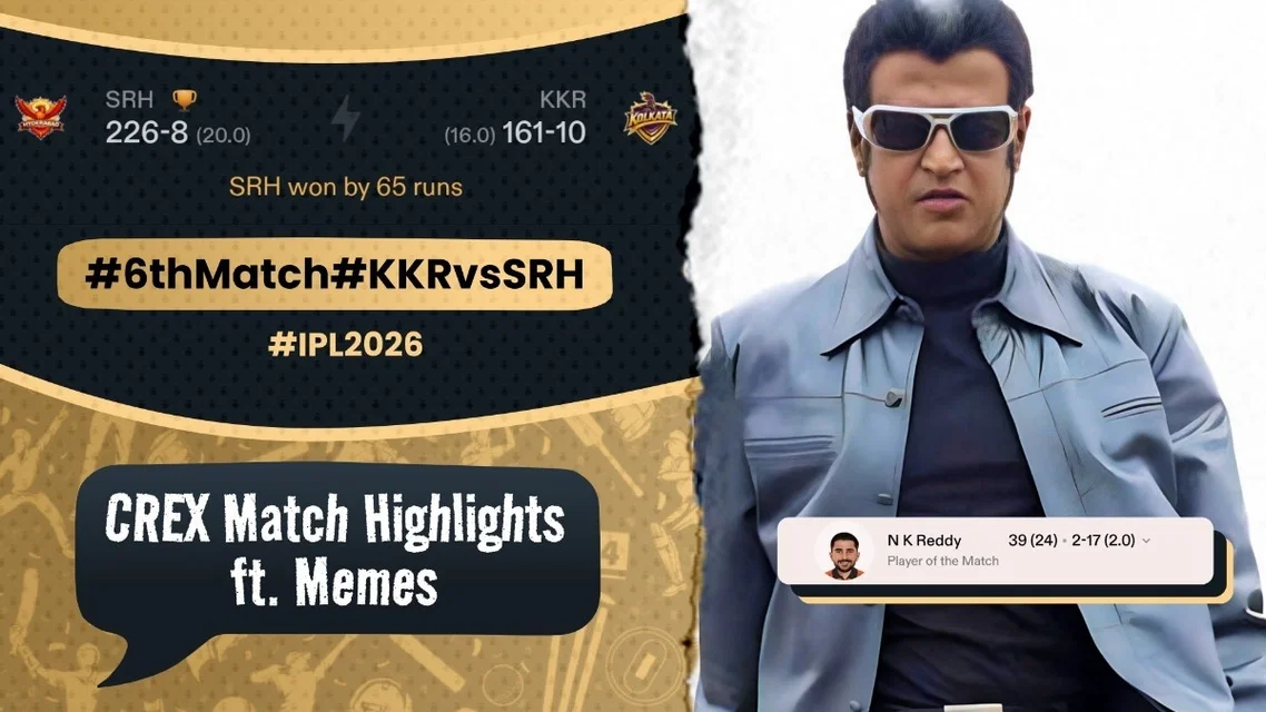 First Team to Defend a Target in IPL 2026 | SRH Rocked, KKR Shocked | Meme Review