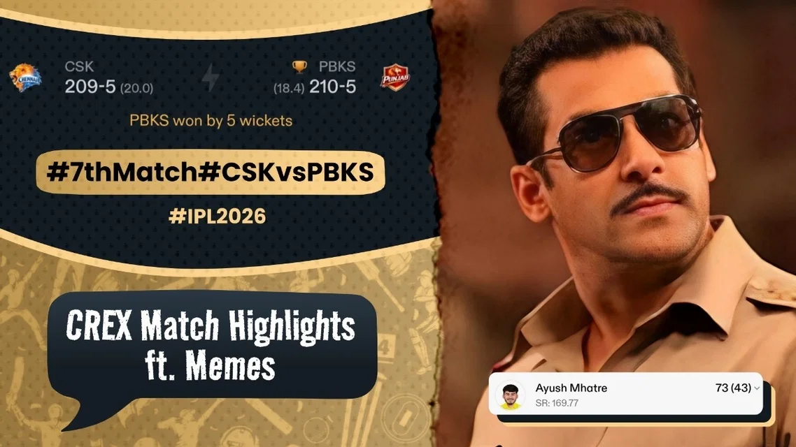 CSK Fired Early, Faded Late | CSK vs PBKS Meme Review