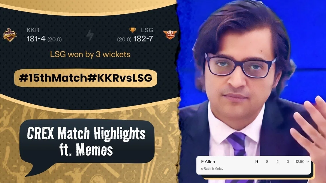 KKR left stunned after Mukul Choudhary pulls off a miracle | KKR vs LSG Meme review