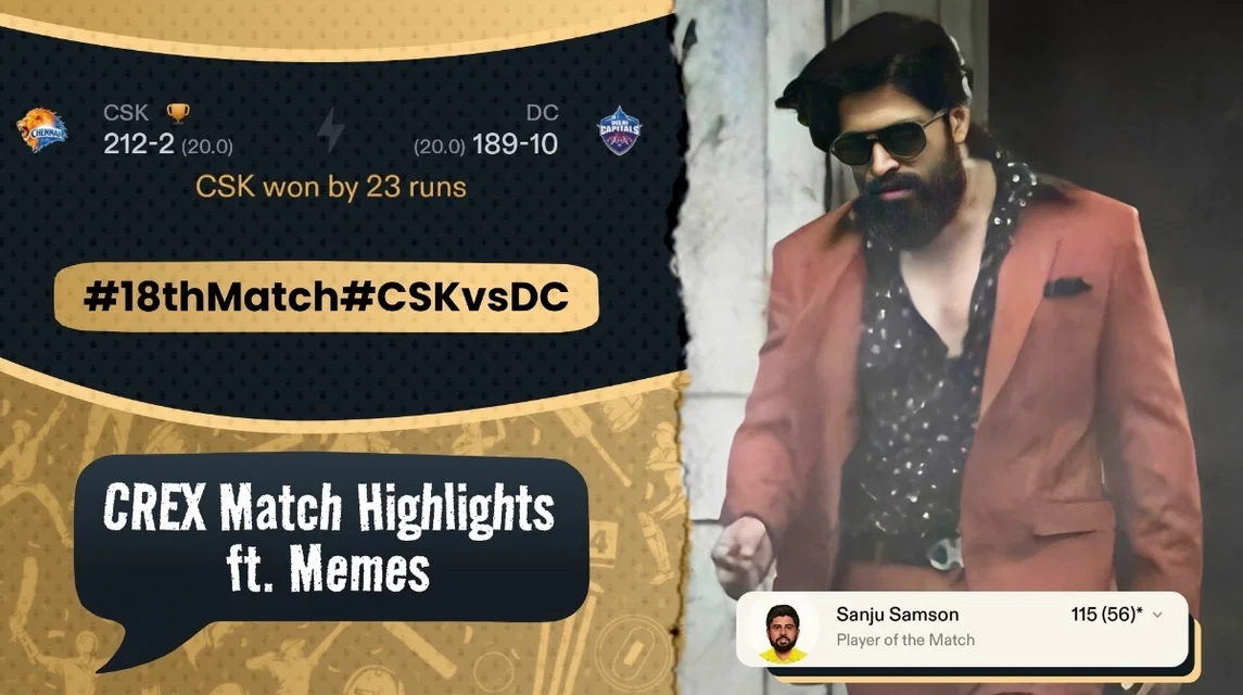 CSK open their account in style against DC | Meme Review