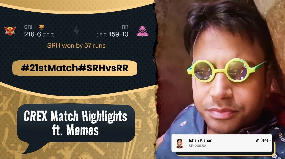 RR's winning streak demolished by debutants Sakib & Praful | SRH vs RR meme review
