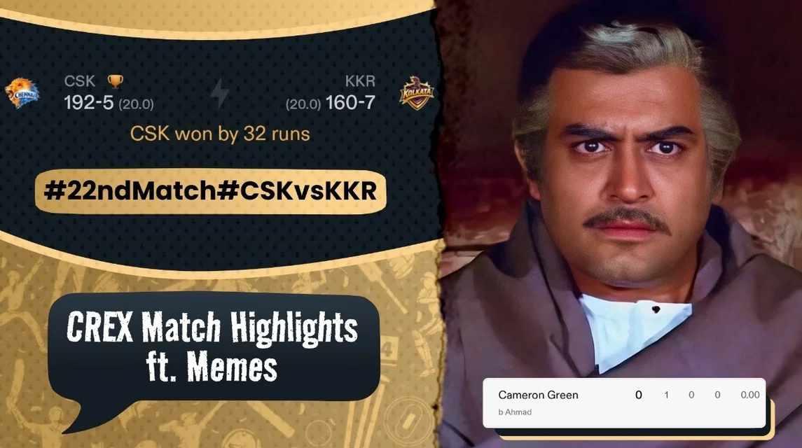 Total dominance: CSK beat KKR at Chepauk | Meme Review