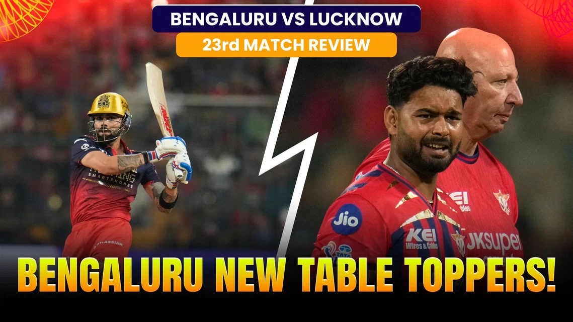 RCB Storm to Top of the Points Table After Clinical Win Over LSG | Match Review