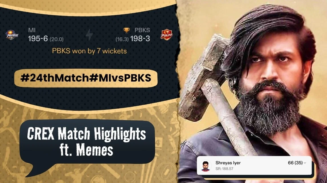 Iyer, Prabhsimran domination left MI chasing the game | MI vs PBKS Meme Review