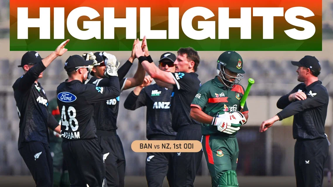 New Zealand Draw First Blood in ODI Series vs Bangladesh | Highlights