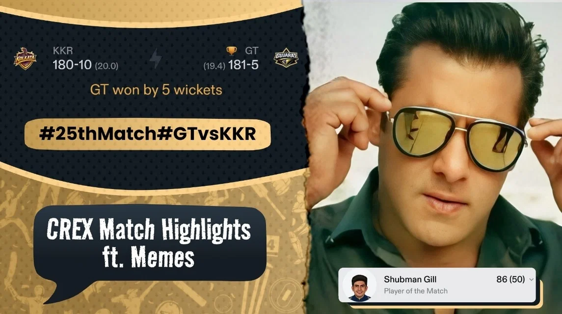 Winless KKR taken down by Gill & Co. in Ahmedabad | Meme Review