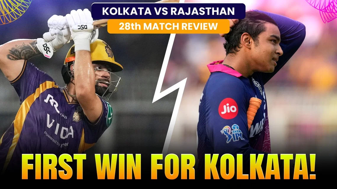 KKR Finally Breaks the Losing Streak! First Win After 5 Losses | Review