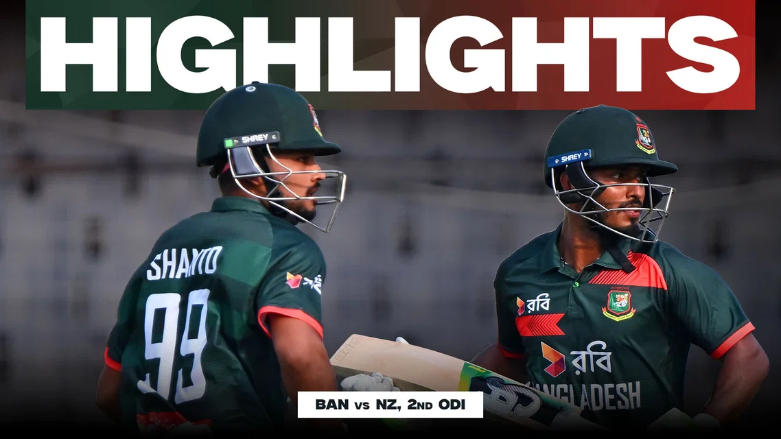 Clinical BAN make it 1-1 as Tanzid and Shanto shine after Rana’s fifer | Highlights