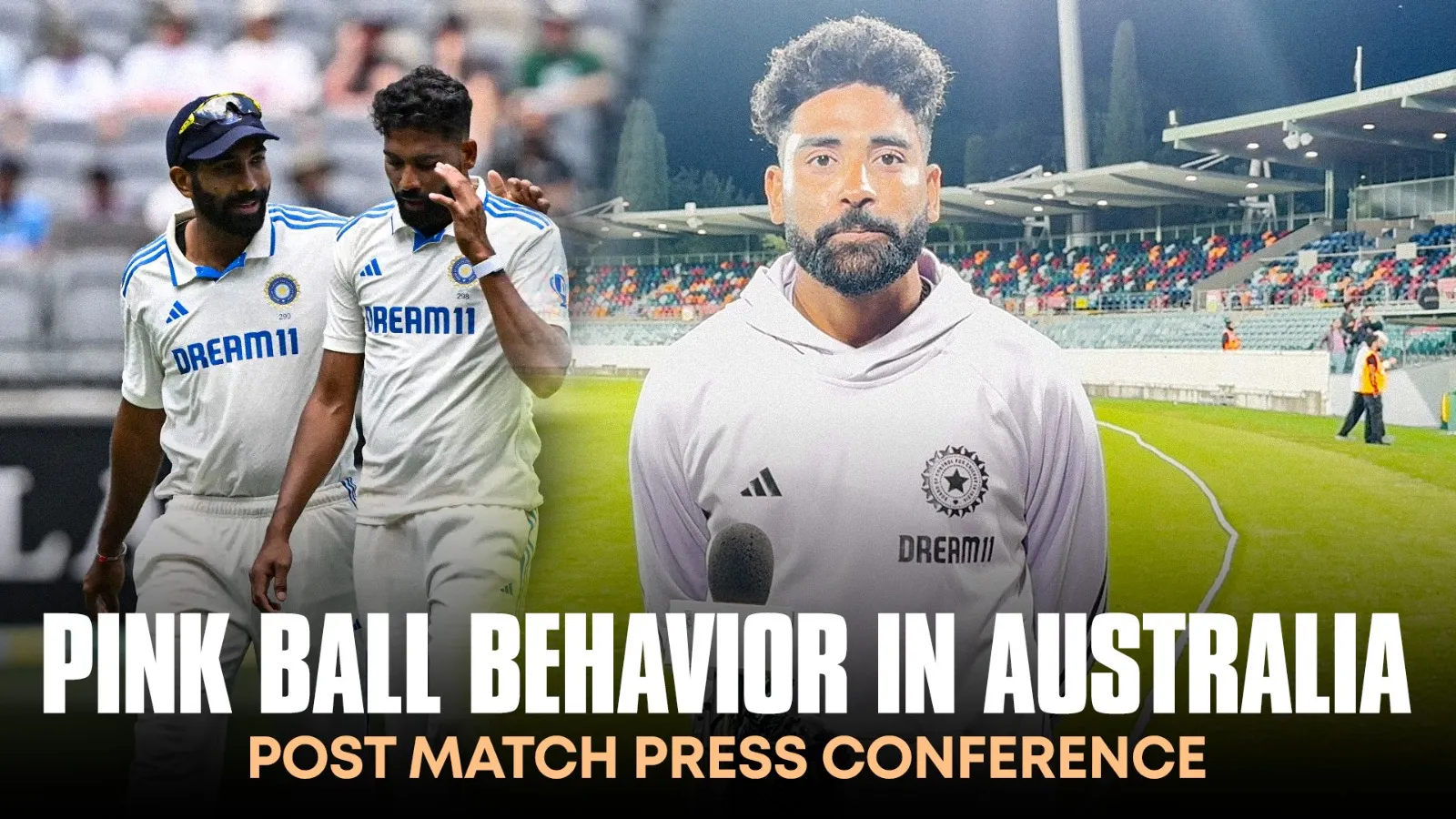 Australian Pitches, Pink Ball Insights, and Bumrah's Tips | Mohammed Siraj Post Match Conference