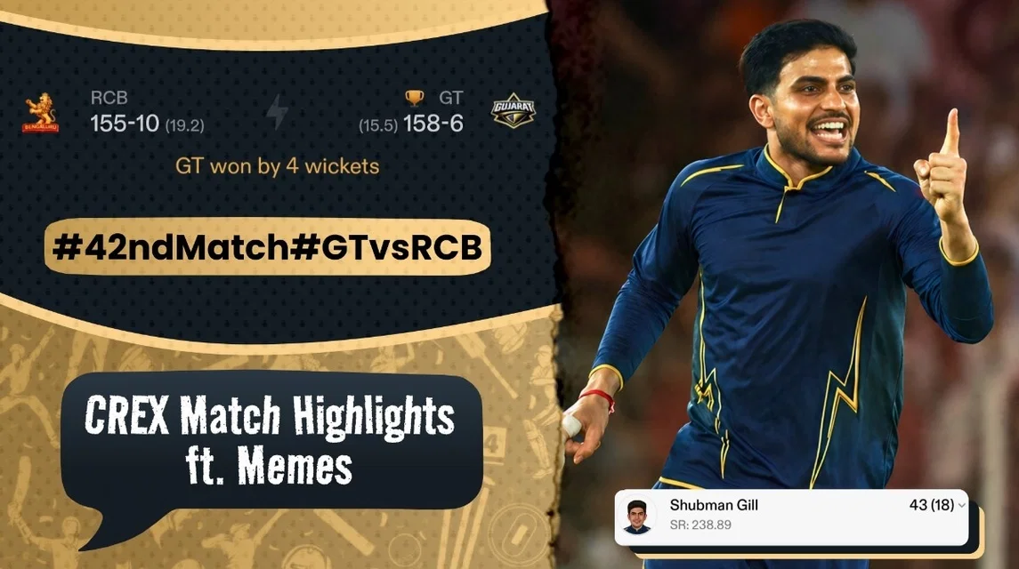 Revenge served cold! GT crushes RCB in just 15.5 overs | Meme Review