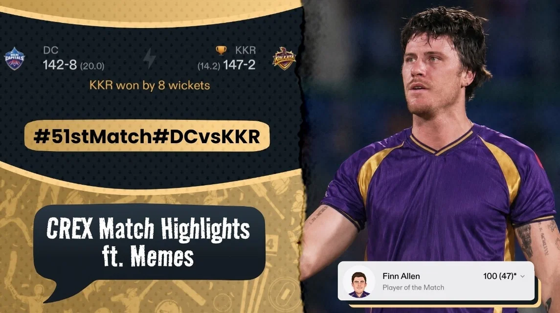 KKR crush DC as Finn Allen slams brilliant ton | DC vs KKR Meme Review