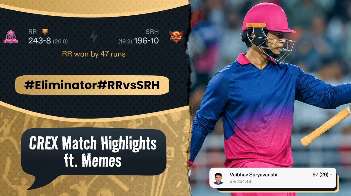 SRH Got Cooked by RR 😭 | Eliminator Meme Review