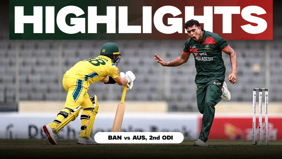 Bangladesh script history as they beat AUS by 5 wickets on DLS | 2nd ODI Highlights