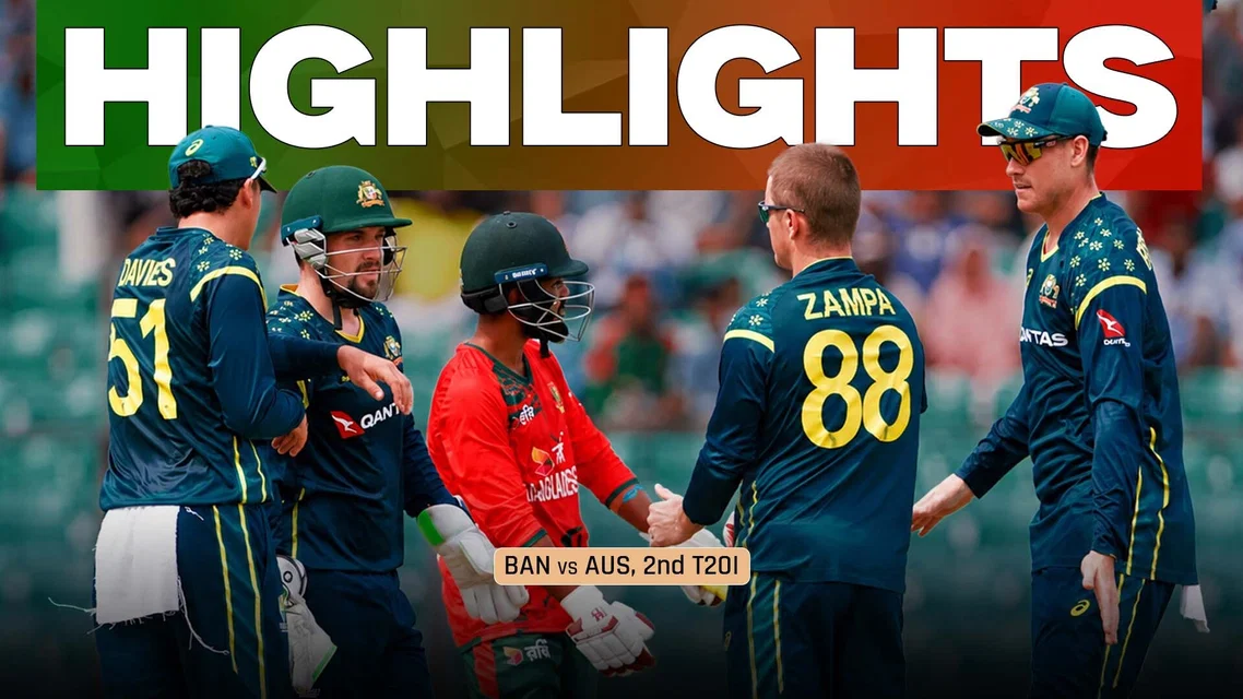 Renshaw stars as Australia secure first-ever T20I series win in Bangladesh | 2nd T20I Highlights