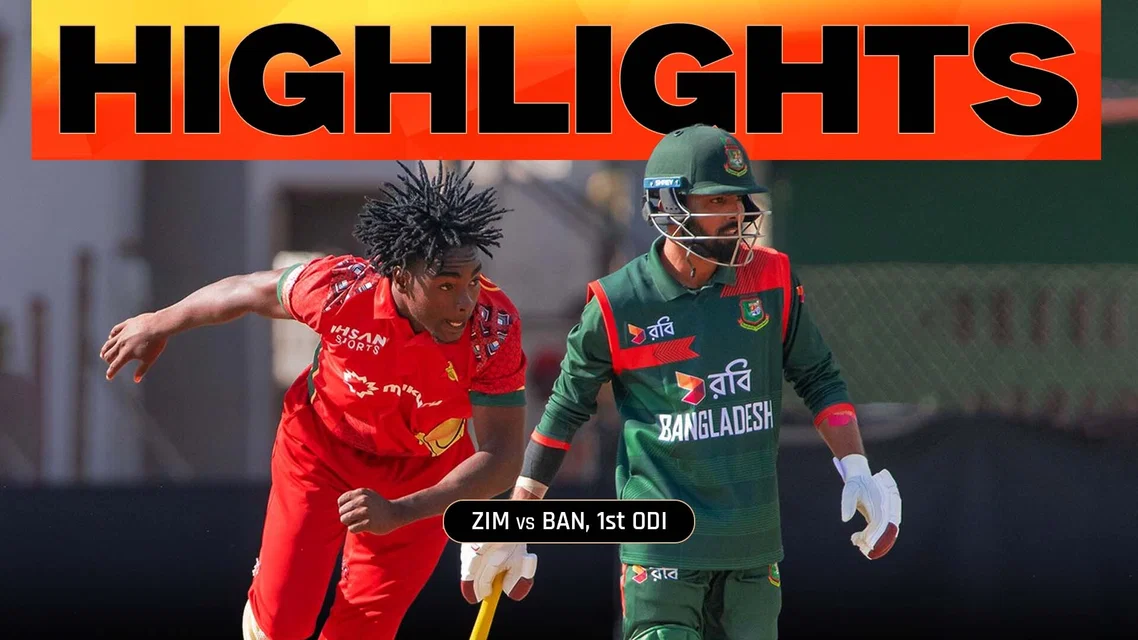 Zimbabwe stun Bangladesh in a low-scoring thriller | 1st ODI Highlights