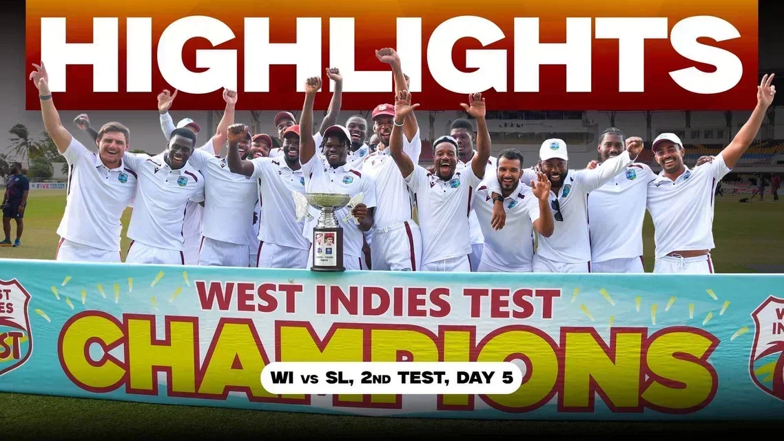 2nd Test ends in a draw as WI seal the series 1-0 | 2nd Test, Day 5 Highlights