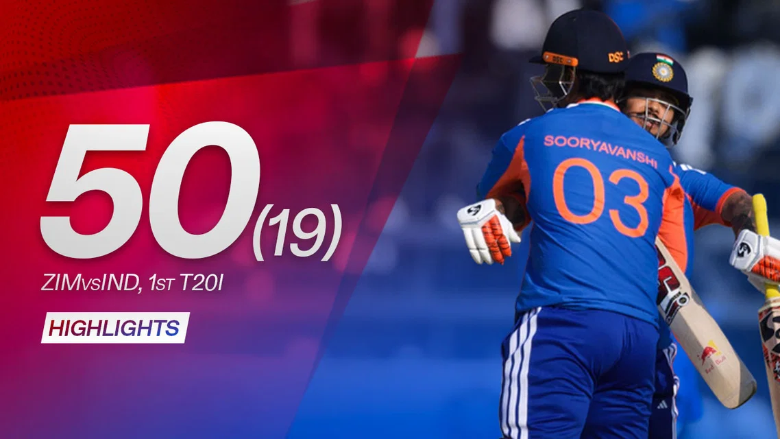 Youngest player to score a T20I half-century: Vaibhav Sooryavanshi | Highlights