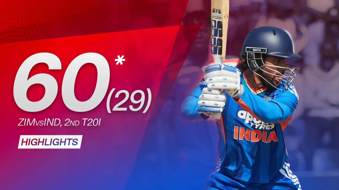 Tilak Varma's blistering 60* off 29 | 2nd T20I Highlights