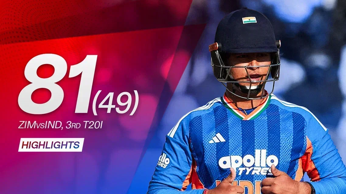 Harare Witnesses a Sooryavanshi Special with 81 off 49 | 3rd T20I