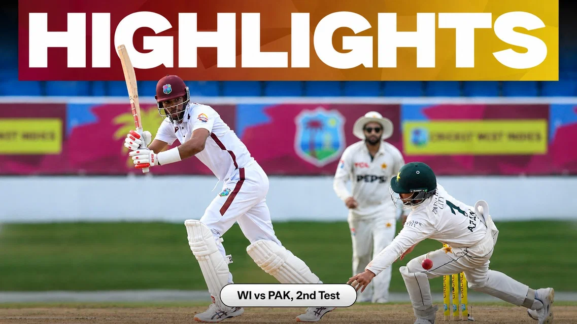 West Indies put up 239/5 on board | 2nd Test, Day 1 Full Highlights