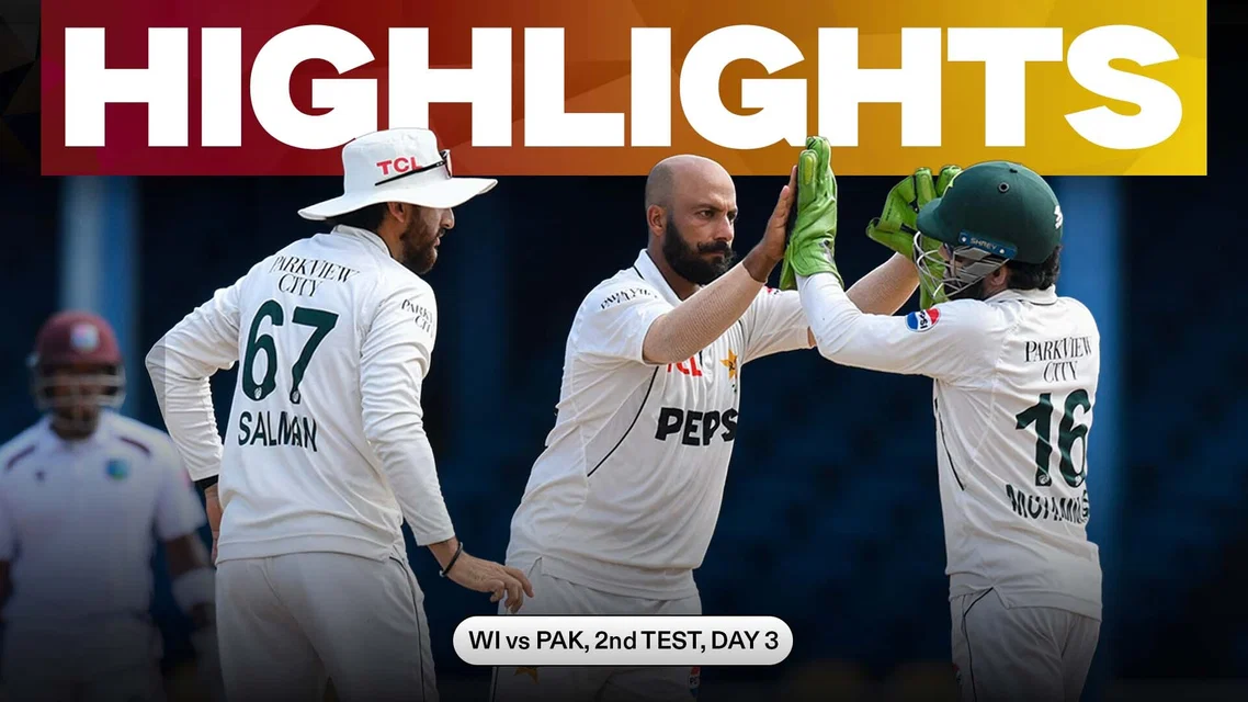 Pakistan Takes Firm Control As Sajid Khan Bamboozles West Indies | Day 3 Highlights